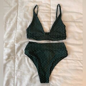 Stone Fox Swim Herbal Daisy Dot Bikini XS